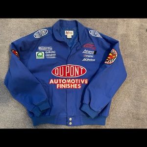 Vintage NASCAR Chase Authentics Blue Jeff Gordon DuPont Superman Racing Jacket